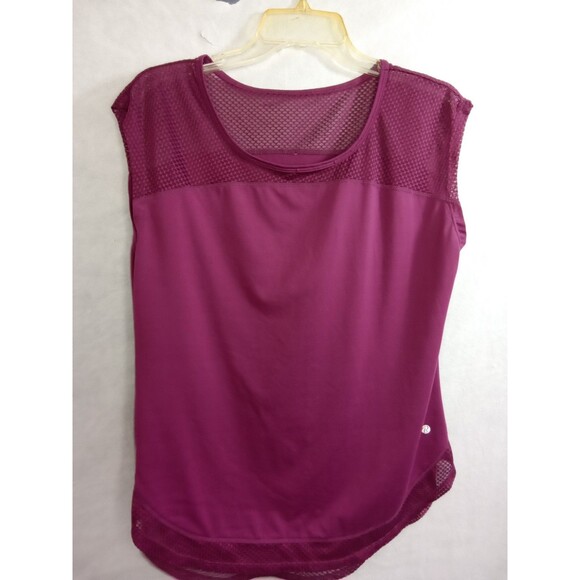 Unbranded Womens‎ Medium Purple Workout Wicking Material Netting Sleeveless - Picture 7 of 11